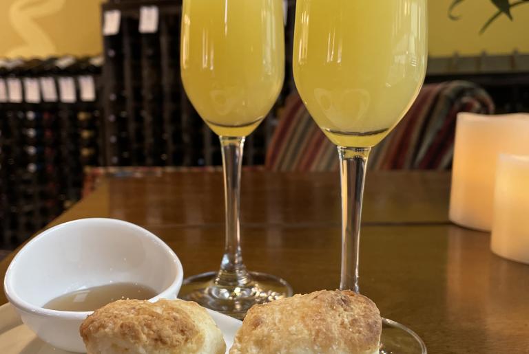 Saturday mimosas