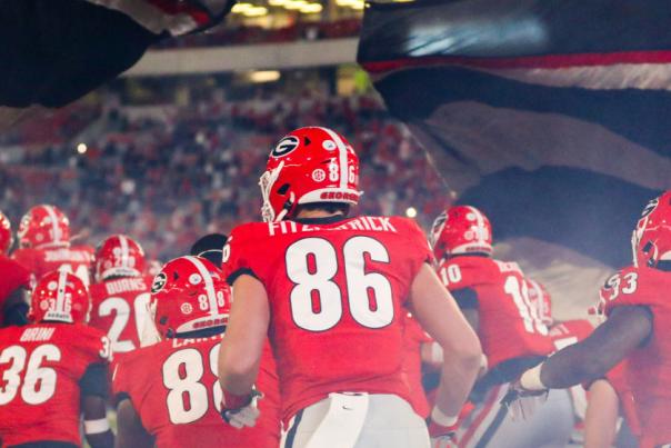 UGA Football players runout