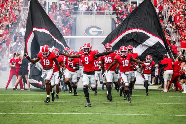 Georgia Bulldogs Football Runout