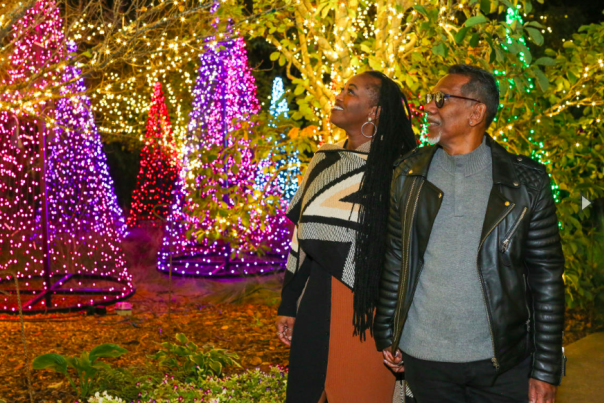 People Enjoying Winter Wonderlights